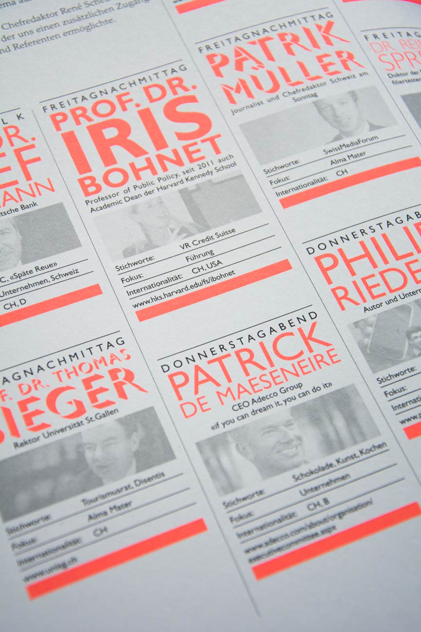 Typografie Broschüre Close-up