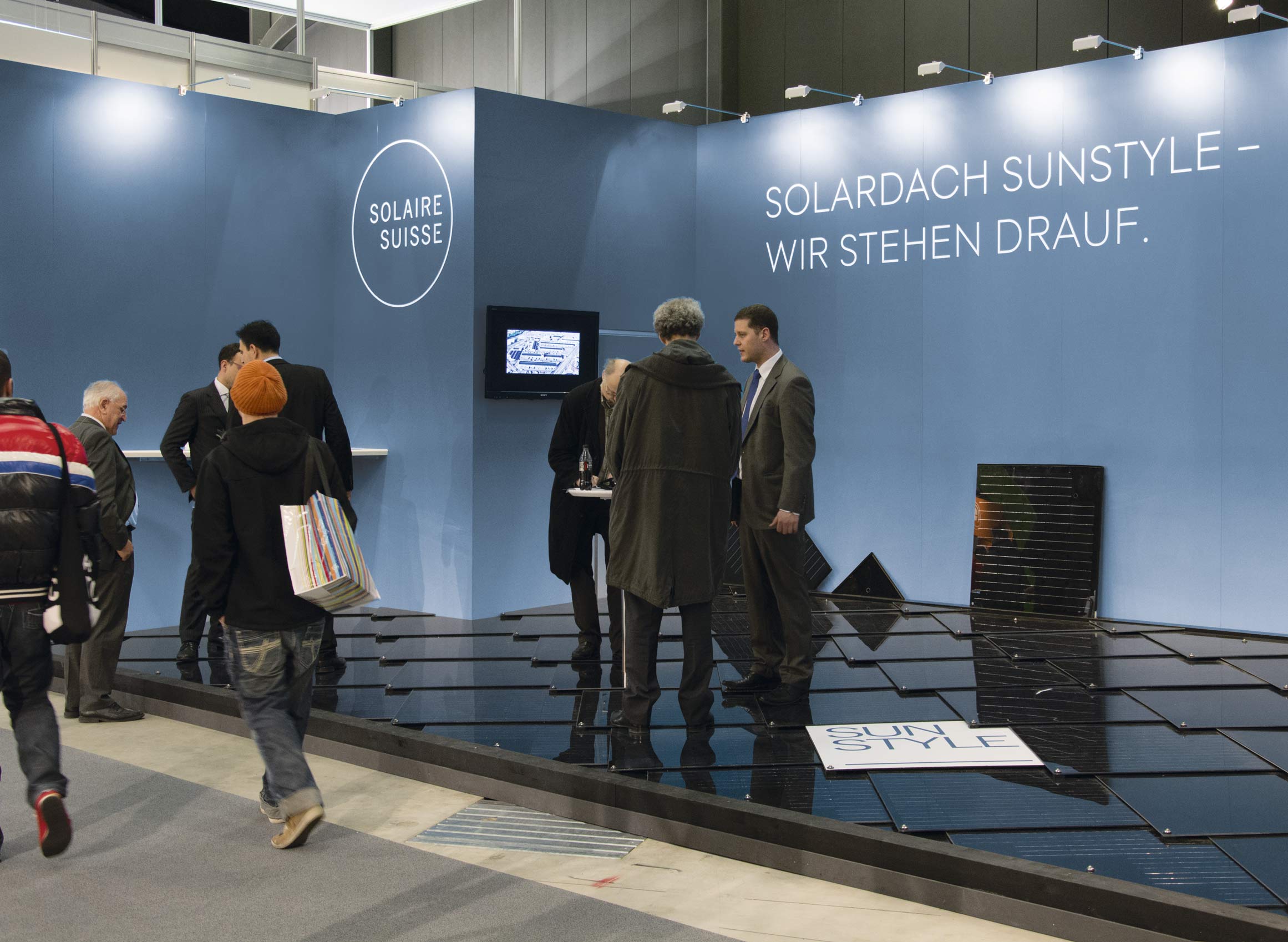 Messestand Solaire Suisse an der Swiss Bau